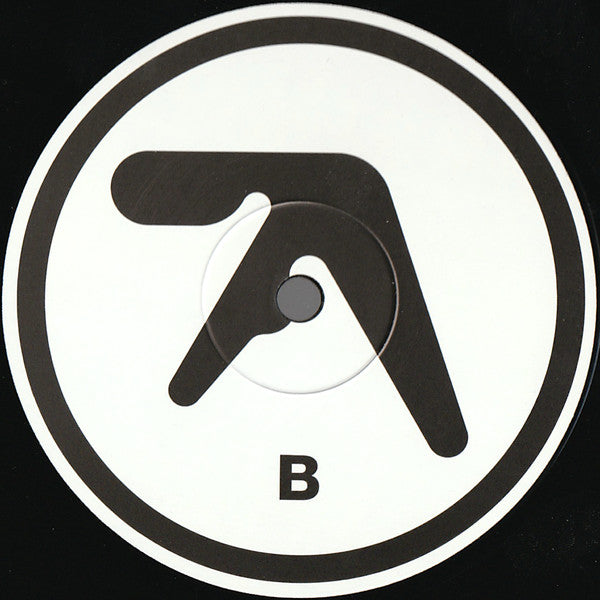 Vinilo Aphex Twin – Selected Ambient Works 85-92, etiqueta del lado B con el logotipo circular y la letra B claramente visible.