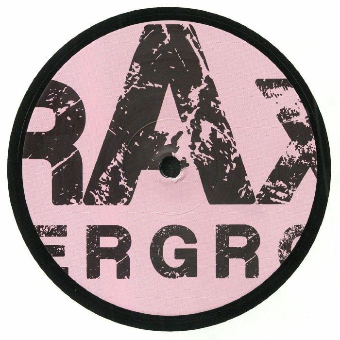 Contraportada del vinilo “Nintendo EP” de B From E, publicado por Traxx Underground en 12". Diseño minimalista con logo grande y fondo rosa.