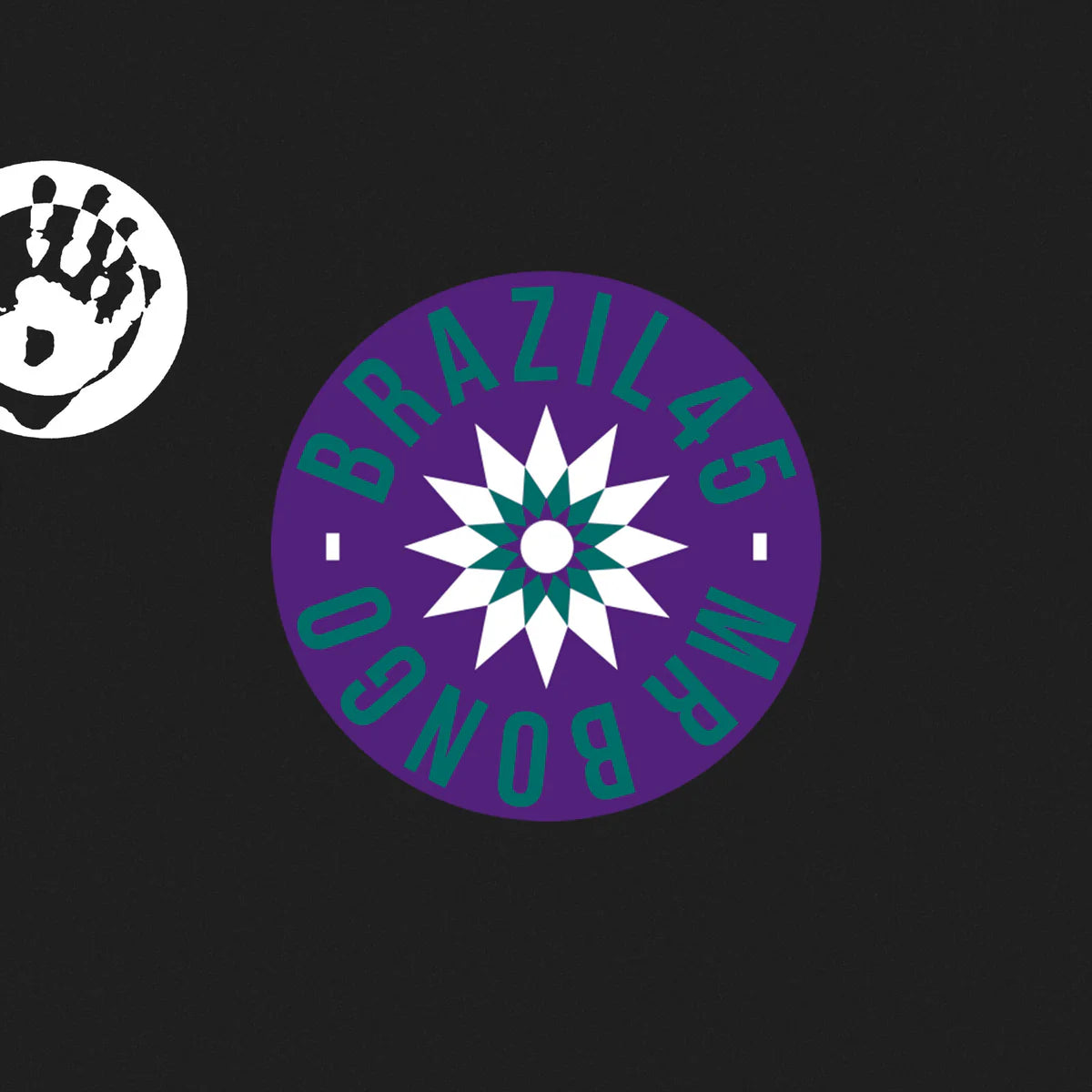 Portada delantera del vinilo “Célia – Na Boca Do Sol / A Hora É Essa” lanzado por Mr Bongo en formato 7". Diseño minimalista con el logo de la serie Brazil 45 y el sello Mr Bongo.