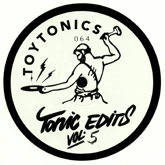 Portada delantera del vinilo COEO – Tonic Edits Vol. 5, lanzado por Toy Tonics en formato 12". Diseño minimalista con logo del sello y título a mano.