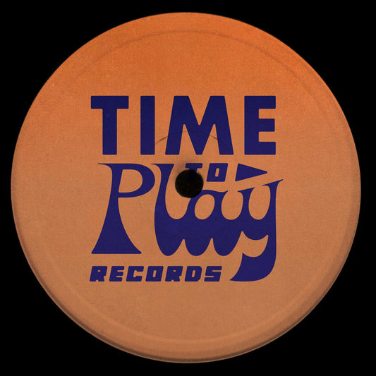 Etiqueta central lado B del vinilo Dj Dreamboy – Midnight Love en 12", diseño naranja con logo gráfico de Time To Play Records en tipografía retro ocupando todo el centro.