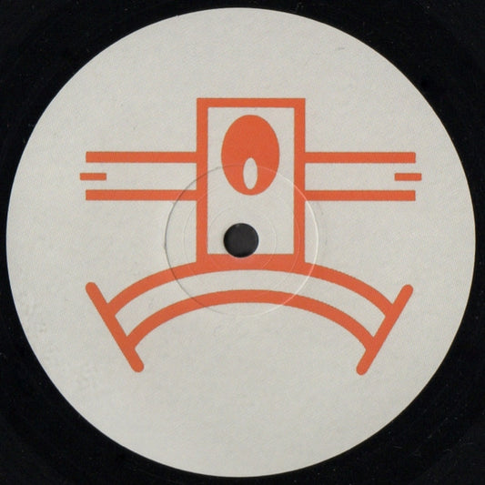 Portada trasera del vinilo de Eddie Amador – House Music (Remixes), publicado por Yoshitoshi Recordings en 12". Logotipo gráfico del sello impreso al centro.