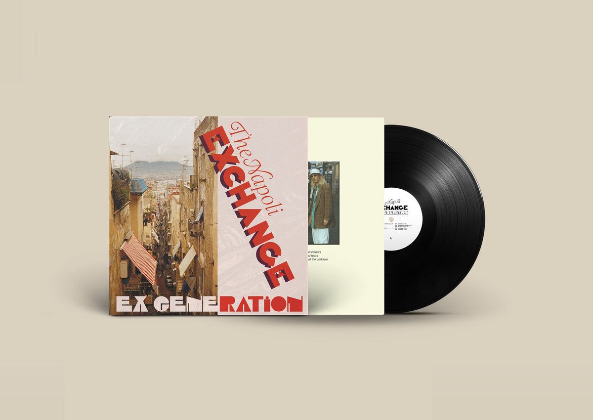 Vinilo Ex Generation – The Napoli Exchange con funda desplegable, portada visible y disco negro clásico LP álbum reimpresión de Energy Exchange Records.