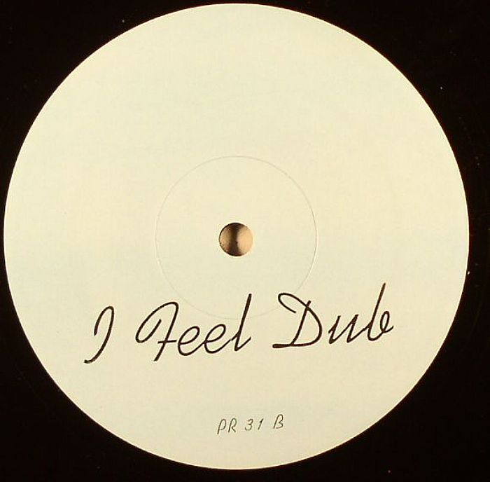 Portada trasera del vinilo Glenn Underground – I Feel Dub, un 12" house underground. Diseño similar a la portada delantera. Se lee: "I Feel Dub" y "PR 31 B".