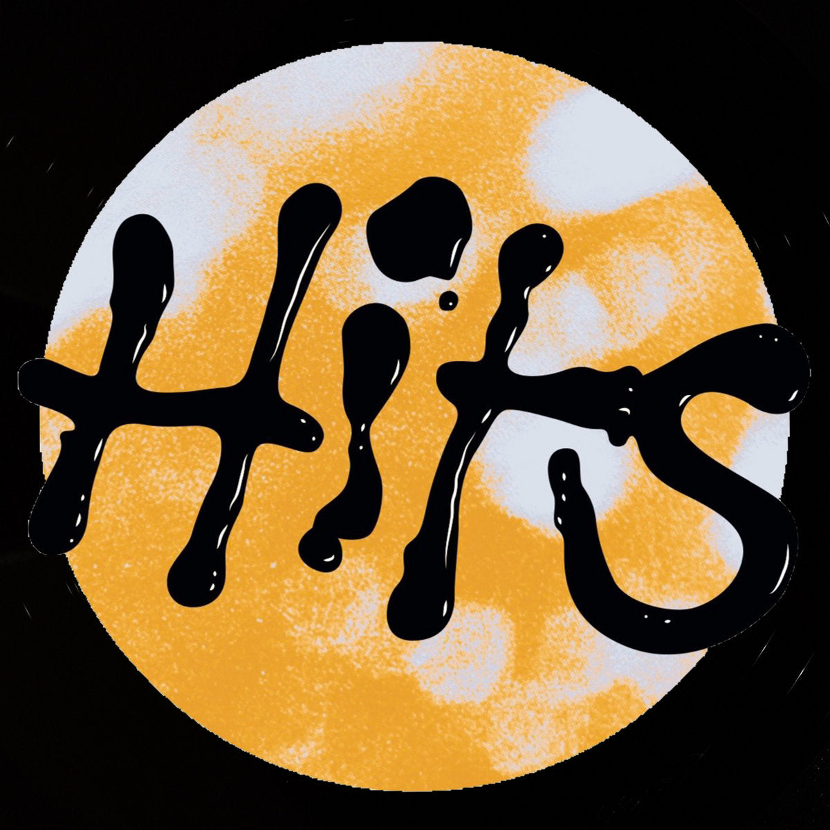 Contraportada del vinilo House of Hits – Work That, lanzado por Frizner Electric en formato 12". Diseño minimalista con el logo estilizado en negro sobre fondo amarillo.