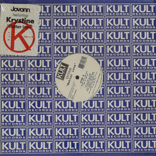 Portada delantera del vinilo "Better Love" de Jovonn feat. Krystine (Kult Records, 12"). Muestra el logotipo de Kult Records y el título de la canción.