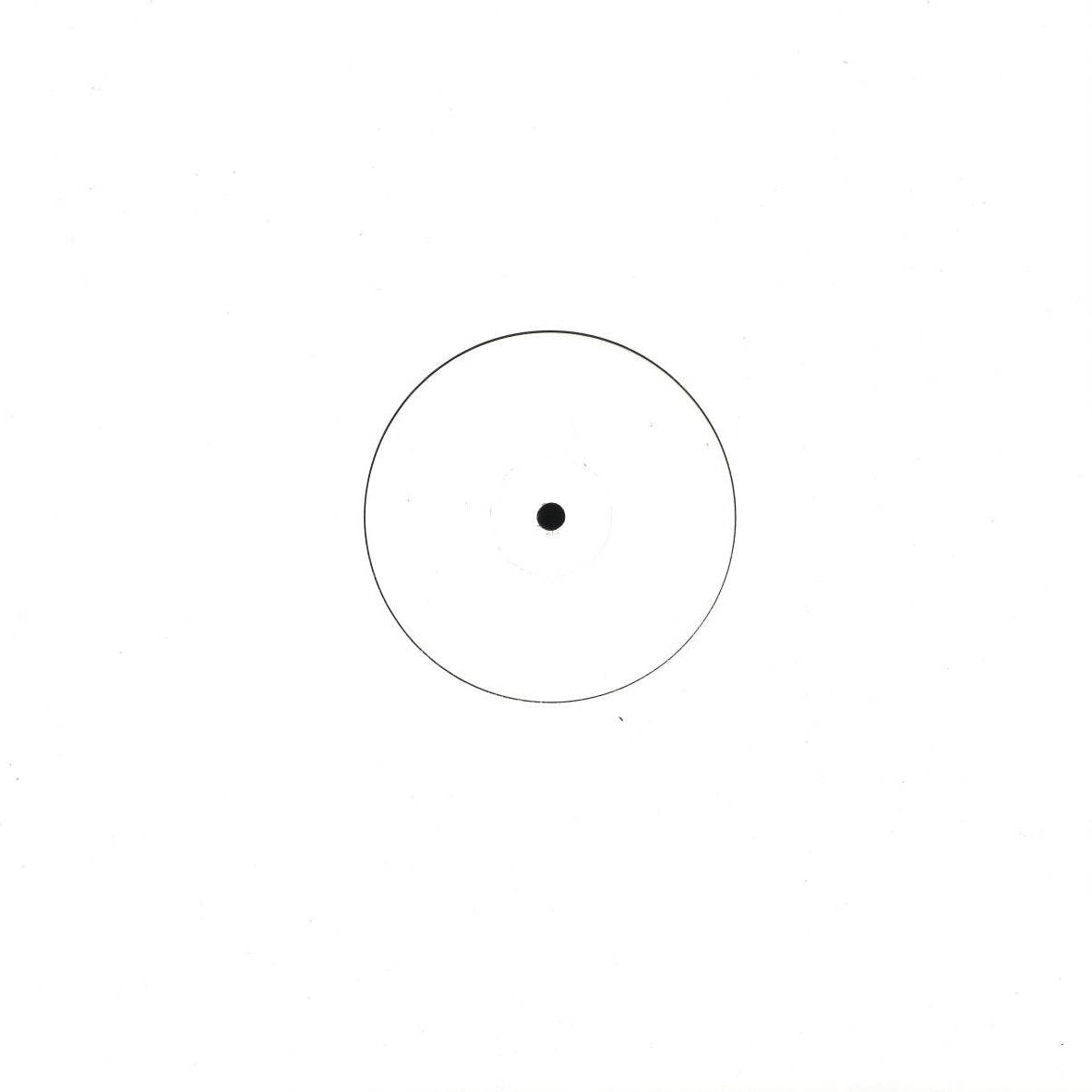 Funda genérica de vinilo 12" de Kenny Dixon Jr. – Jan Edits & Remixes Vol. 1 en blanco minimalista White Label