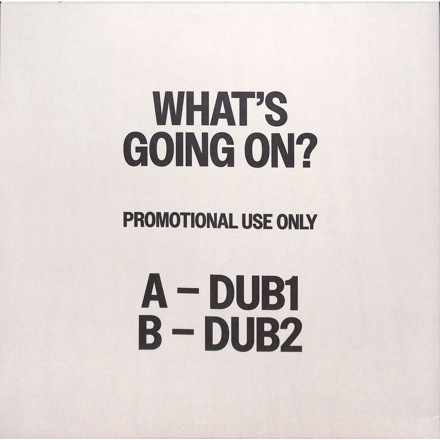 Contraportada del vinilo Mad Professor – Avianca Dubs Vol. 1 con diseño minimalista en blanco, texto negro y lista de pistas: A – Dub1, B – Dub2.