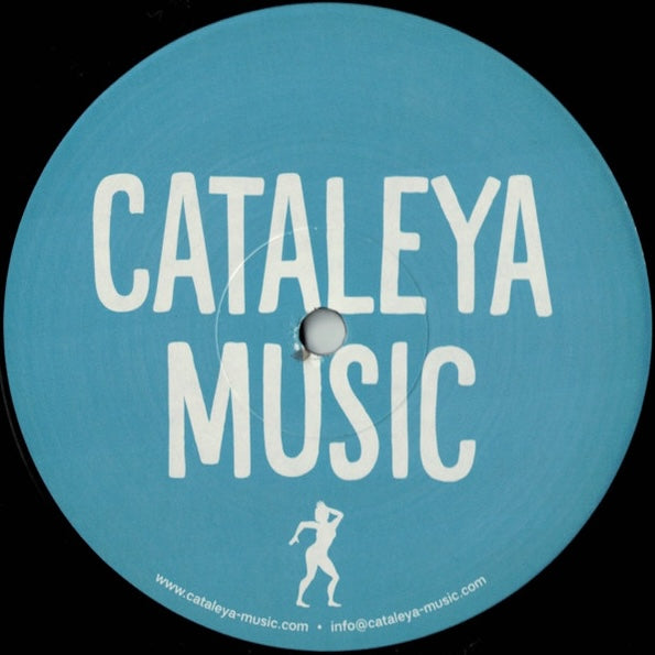 Etiqueta central del vinilo 12" Mark Francis Feat. Nimiwari – Exclusively en Cataleya Music, con las pistas Original e Instrumental más el Alton Miller Remix e Instrumental, créditos, duraciones y catálogo CAT 004.