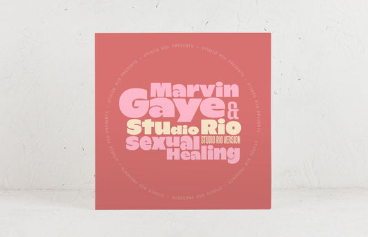 Funda del vinilo Marvin Gaye & Studio Rio – Sexual Healing (Studio Rio Version), fotografiada sobre fondo blanco.