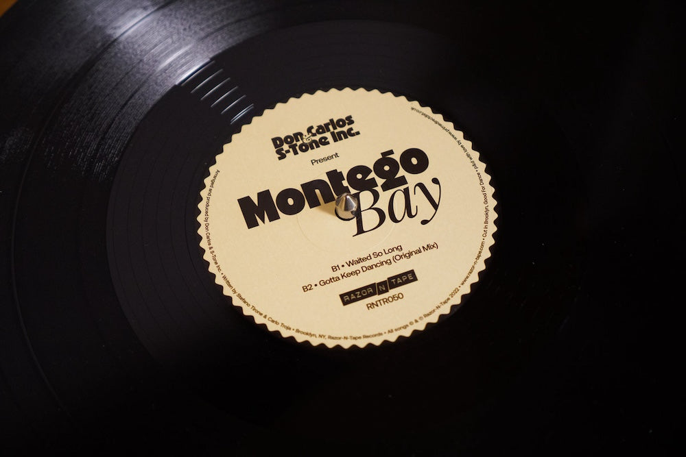 Vista general del vinilo Dreaming The Future de Montego Bay en 12 pulgadas, edición 180g publicada por Razor-N-Tape Reserve.