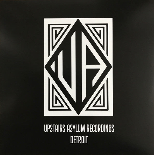 Vinilo Norm Talley, Moodymann, Omar S – Det-313-EP con portada minimalista negra y logo geométrico de Upstairs Asylum Recordings.