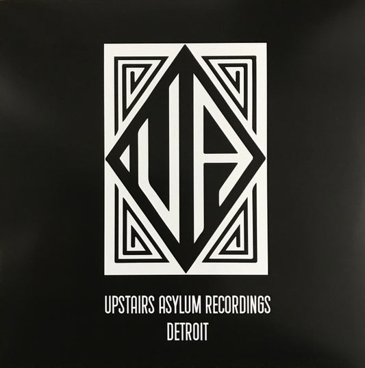 Vinilo Norm Talley, Moodymann, Omar S – Det-313-EP con portada minimalista negra y logo geométrico de Upstairs Asylum Recordings.