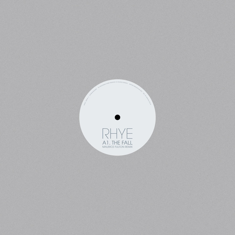 Portada delantera del vinilo Rhye – The Fall Maurice Fulton Remix, editado por Be With Records en formato 12", reedición. Texto impreso: A1. THE FALL – MAURICE FULTON REMIX.