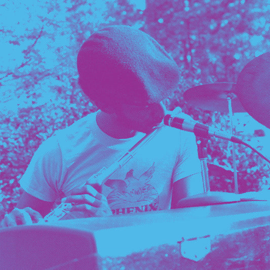 Vinilo Roland Haynes Jr. & Phenix – Mind Games LP en portada azul y magenta del sello Athens Of The North.