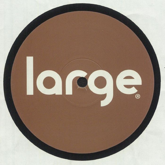 Lado B del vinilo Roy Davis Jr. & Jay Juniel – Transitions con etiqueta marrón minimalista y logo blanco de Large Records en esta reedición 12".
