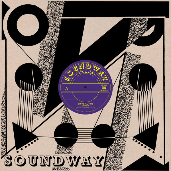 Portada delantera del vinilo Steve Monite / Tabu Ley Rochereau – Only You / Hafi Deo editado por Soundway. Diseño gráfico con el logo Soundway al centro.