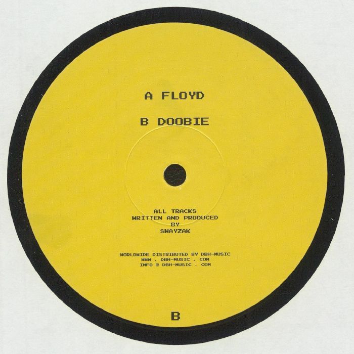 Vinilo Swayzak – Floyd / Doobie, lado B, mostrando créditos de producción y distribución en diseño minimalista sin arte gráfico.