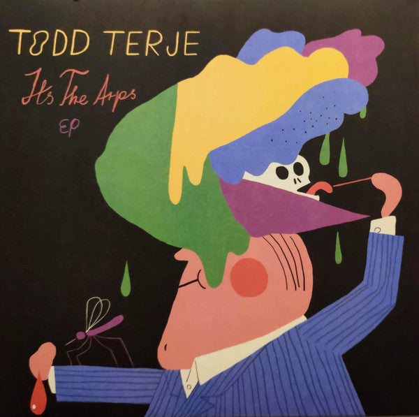 Portada delantera del vinilo Todd Terje – It's The Arps EP publicado por Olsen. Diseño colorido con ilustración surrealista.