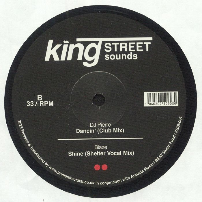 Portada trasera del vinilo "V.A. – King Street Sounds Sampler Vol. 3" de BPM King Street Sounds en 12". Incluye créditos y lista de canciones.