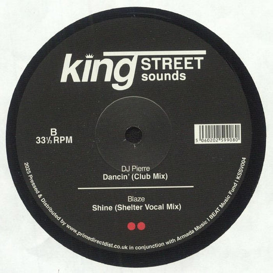 Portada trasera del vinilo "V.A. – King Street Sounds Sampler Vol. 3" de BPM King Street Sounds en 12". Incluye créditos y lista de canciones.