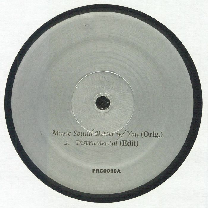 Portada delantera del sencillo en vinilo, con detalles clave como el título "Music Sound Better w/ You" de Stardust, y la pista "Instrumental (Edit)" en el lado A. El vinilo es un 12" bajo el sello desconocido.