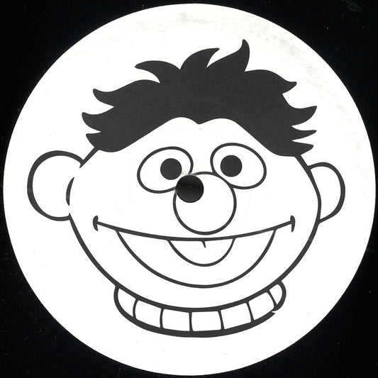 Portada delantera del vinilo Varios Artistas – TTJ Edits #5725 lanzado por TTJ en formato 12". Diseño en blanco y negro con una ilustración caricaturesca.