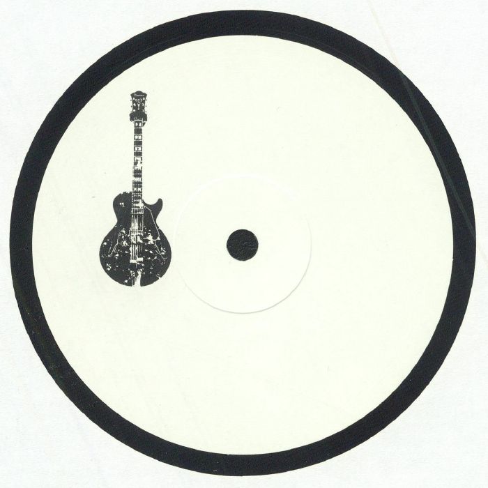 Contraportada del vinilo Varios – Respect 006, publicado por el sello Respect en formato 12" white label. Ilustración de una guitarra con un diseño abstracto.