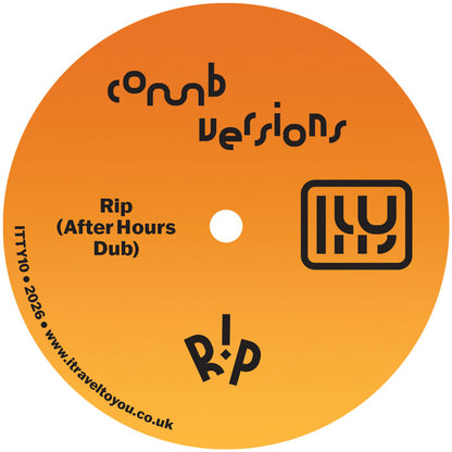 Lado B del vinilo Comb Versions – Rip, correspondiente a “Rip (After Hours Dub)”.