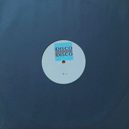 Portada del vinilo Delfonic – Lets Get It On EP 12" en funda negra genérica con el disco mostrando etiqueta Disco Disco Records al centro.