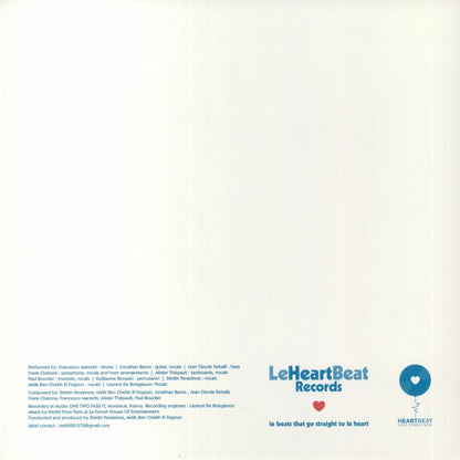 Vinilo 12" Dimitri From Paris Vs. Chatobaron – I Like (The Music That You Play), créditos y logo Le Heartbeat Records sobre fondo claro minimalista.