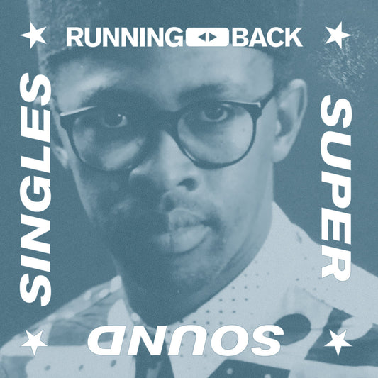 Vinilo 12" Don Laka – Stages / I Wanna Be Myself, arte frontal de Running Back con retrato en azul y tipografía blanca envolvente.
