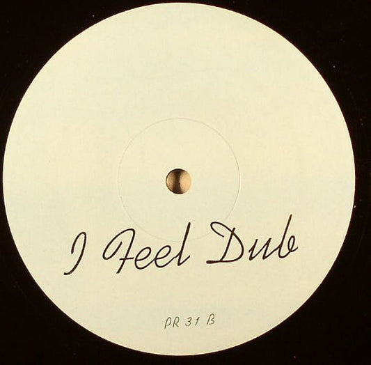 Portada trasera del vinilo Glenn Underground – I Feel Dub, un 12" house underground. Diseño similar a la portada delantera. Se lee: "I Feel Dub" y "PR 31 B".