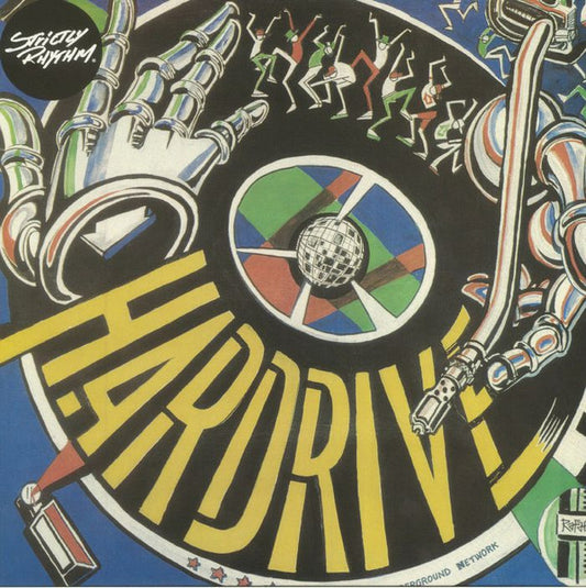 Portada delantera del vinilo Hardrive – Deep Inside, editado por Strictly Rhythm en formato 12" EP. Diseño colorido con tipografía en espiral.
