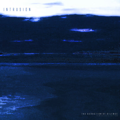 Portada del vinilo Intrusion – The Seduction Of Silence en echospace [detroit], edición 2x12" azul remasterizado con arte abstracto en tonos oscuros.