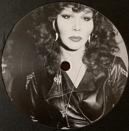 Lado E del vinilo Klaus Stockhausen & Boris Dlugosch – Running Back Mastermix Presents - Front / Part 2 (Classic House), label con retrato femenino en blanco y negro ocupando toda la etiqueta central.