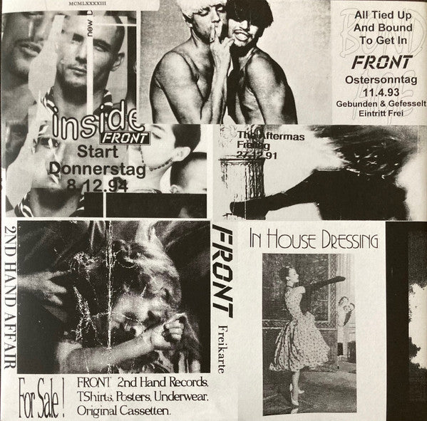 Gatefold interior 3 del vinilo Klaus Stockhausen & Boris Dlugosch – Running Back Mastermix Presents - Front / Part 2 (Classic House), recortes de fiestas Strict, Inside Front y eventos temáticos.