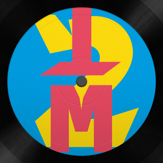 Etiqueta central lado B del vinilo Life Recorder – Time Moods 2 en 12", diseño colorido con tipografía geométrica en grande y sin texto visible.