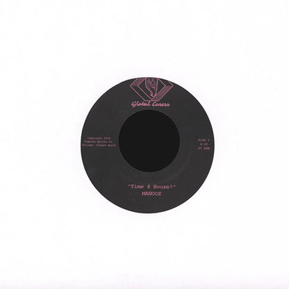 Lado B del vinilo ManooZ – Jack The Bass / Time 4 Houze! 7" con etiqueta Star Creature, pista “Time 4 Houze!”, 4:32 y crédito Tagboat Motion Co. Chicago.