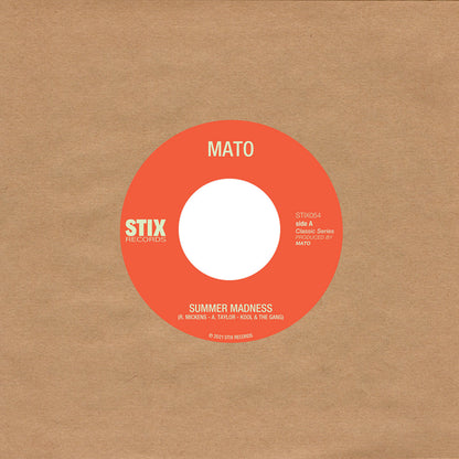 Portada del vinilo Mato – Summer Madness / Use Me, edición 7" publicada por Stix Records.