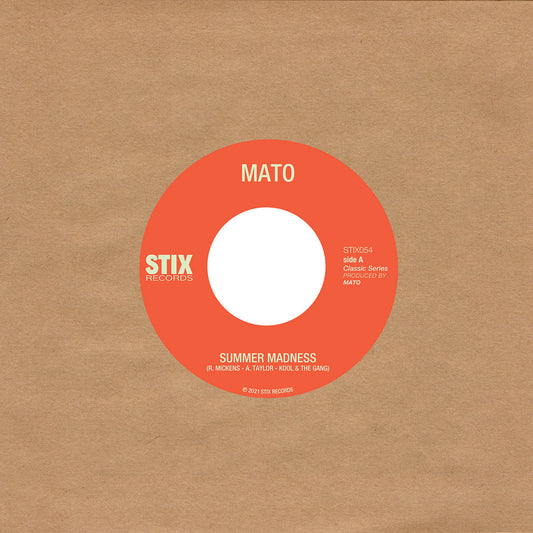 Portada del vinilo Mato – Summer Madness / Use Me, edición 7" publicada por Stix Records.