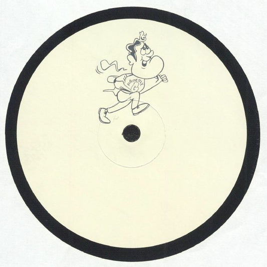 Portada delantera del vinilo Mr. G - Gettin’ Somewhere? EP, lanzado en el sello Phoenix G. Diseño minimalista con ilustración en blanco y negro en la etiqueta.