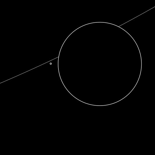 Portada minimalista del vinilo Ø – Aste mostrando su arte geométrico en blanco y negro para DJs y coleccionistas.