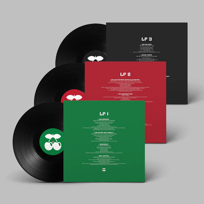 Fundas interiores del vinilo Varios Artistas – Pacha House Classics con tracklist por LP y diseño a color.