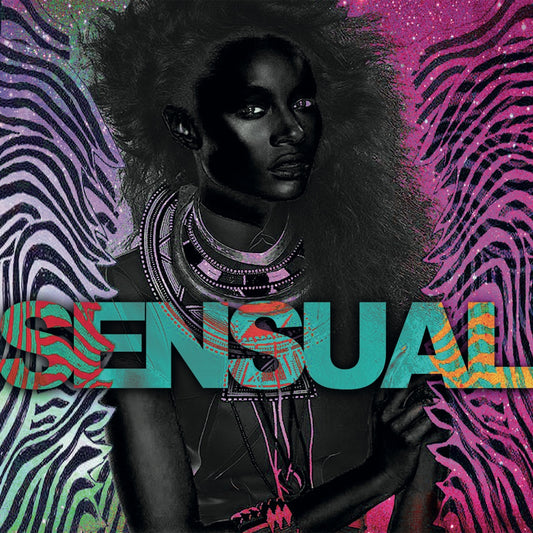 Portada delantera del vinilo Ron Trent – Sensual editado por Sacred Medicine en formato 12". Texto impreso: SENSUAL sobre fondo psicodélico con figura femenina.