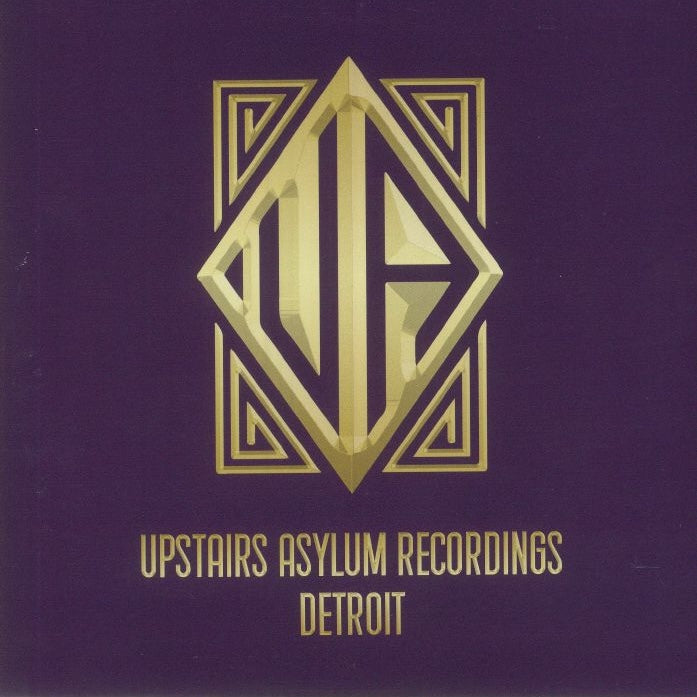 Portada del vinilo 7" Steve Crawford – Arctic Vibration con logo dorado de Upstairs Asylum Recordings sobre fondo púrpura.