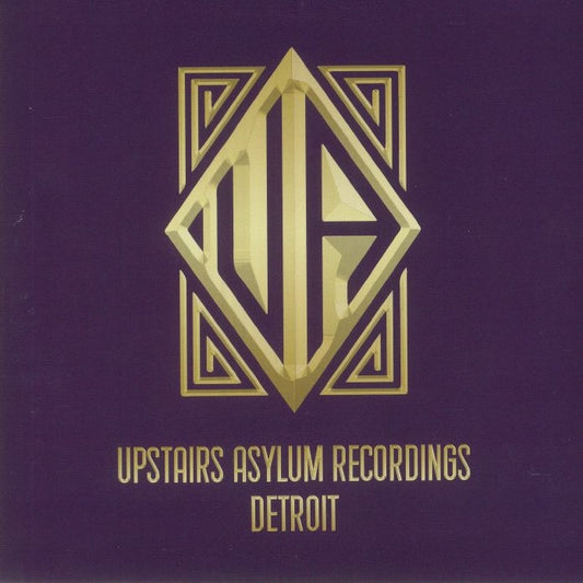 Portada del vinilo 7" Steve Crawford – Arctic Vibration con logo dorado de Upstairs Asylum Recordings sobre fondo púrpura.