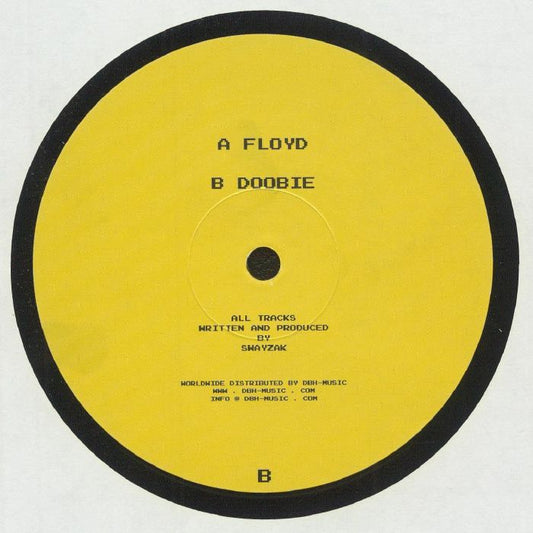 Vinilo Swayzak – Floyd / Doobie, lado B, mostrando créditos de producción y distribución en diseño minimalista sin arte gráfico.