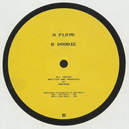 Vinilo Swayzak – Floyd / Doobie, lado B, mostrando créditos de producción y distribución en diseño minimalista sin arte gráfico.