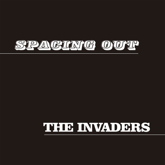 Portada del vinilo The Invaders – Spacing Out / Latin Lips, reedición 7" Vampi Soul con diseño negro minimalista.
